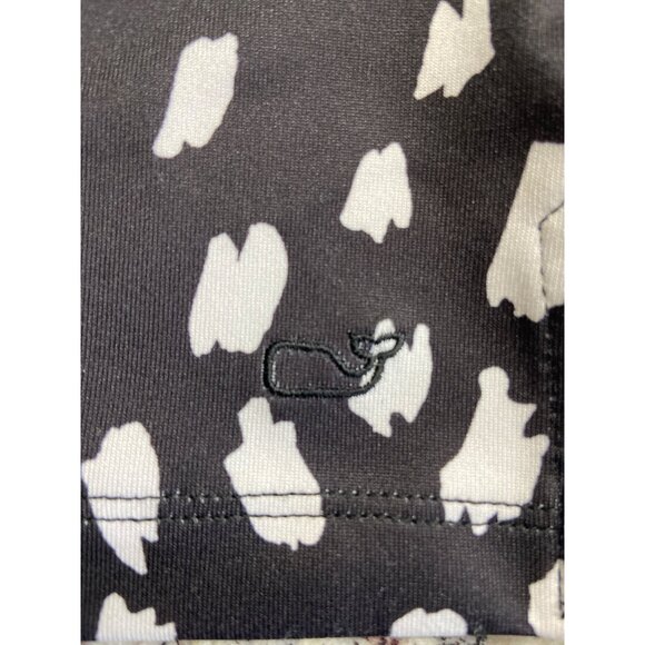 Vineyard Vines Rash Guard Large Black White Dot Print Swim Shirt Long Sleeve UPF - Picture 6 of 9